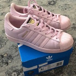 Pink adidas superstars